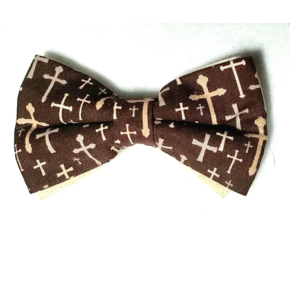 NEW Luxor Handmade "The Cross" Bowtie! Pre-tied. Adjustable. 4.5"x2.5". Casual